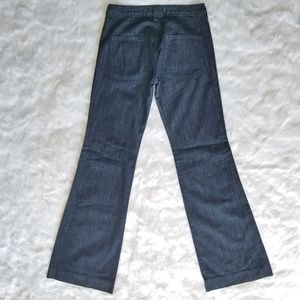 J Brand Wide Leg Mid Rise Dark Rinse Jeans